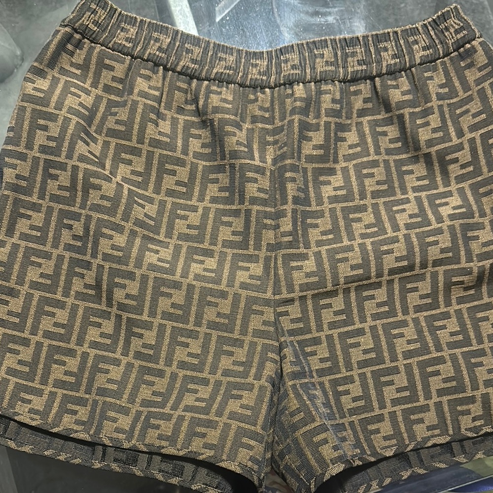 Fendi Women's Canvas Shorts